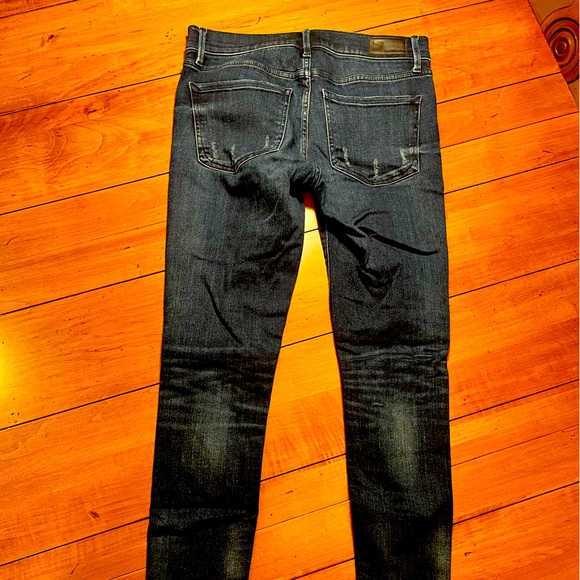 Express - Mid Rise Ankle Leggings - Dark Wash - Size 4R - EUC - Picture 4 of 4